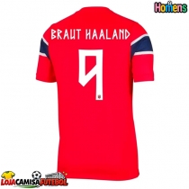 Camisa de Futebol Noruega Erling Haaland #9 Equipamento Principal Mundo 2026 Manga Curta